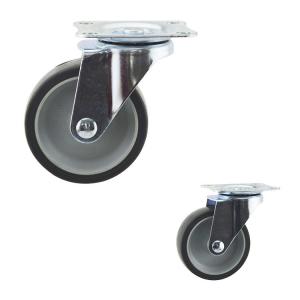China 3 Inch 110lbs Gray TPR Swivel Plate Light Duty Casters For Chair supplier