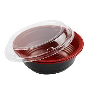 Plastic Pp Ramen/Noodle/Soup Divided Bowls With Lid Disposable Serving Bowls - For Restaurant, Home