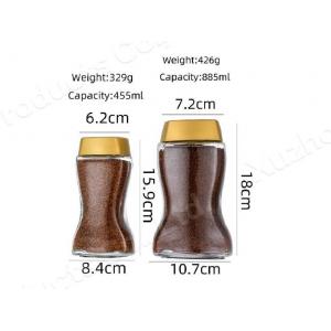 China Coffee Food Glass Jar Airtight Canister Bottle With Acacia Wood Lid supplier
