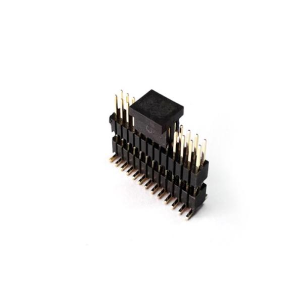 1.27mm 2X12P Pin Header Right Angle Connector Smt With Double Plastic