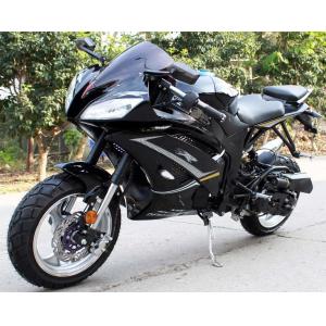 Single Cylinder 200cc Street Legal Motorcycle 4 Stroke Air Cool CVT With Key Start System