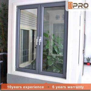 Vertical Opening Pattern Aluminum Casement Windows With Security System CASEMENT ALUMINIUM WINDOWS casement door