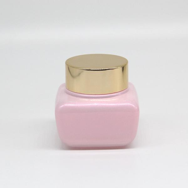 Custom 50ml Empty Glass Containers Jar Face Cream Container With Gold Lid