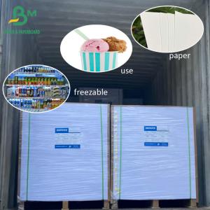 China 275g 300g Ployboard Frozen Paper For Cold Drink Ice Cream Cup Bowl Food Packge Box supplier