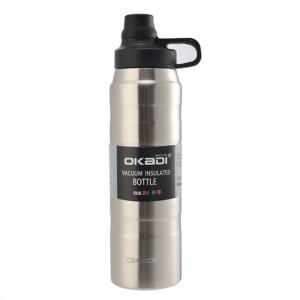 China 2019 wholesale vacuum insulated water bottle stainless steel flask with straw supplier