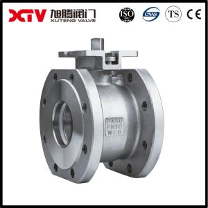 Stainless Steel 304 Wafer Narrow Type Flanged Ball Valve With Floating Structure