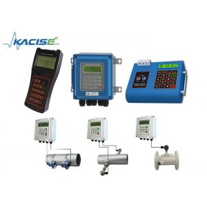 China Wall Mount Fixed Handheld Ultrasonic Flow Meter For DN15 - 6000 Pipe Easy Installation supplier