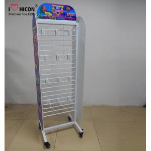 China Movable Retail Store Fixtures , Metal Candy Retail Shop Display Shelving supplier