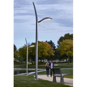 Concrete Gi Stainless Steel Street Light Pole Commercial Heavy Duty Round Tapered Metal