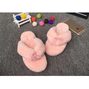 China Sheep Wool Slippers Various Colors Hot Wholesale 100% Sheepskin Slippers Fur Lined Slippers supplier