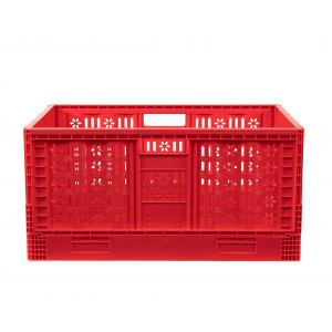 China Foldable Stackable Collapsible Plastic Crate for Secure Fruit and Vegetable Transport supplier