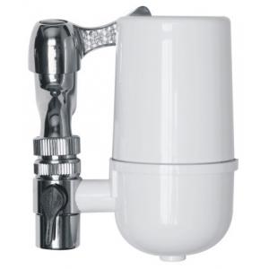 China White Kitchen On Tap Water Filter , Sink Faucet Water Purifier Tap Filter With Granular Carbon Cartridge supplier