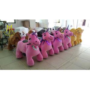 Hansel amusement ride on toy car cheap electric kids ride on plush unicorn