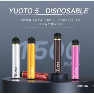 Stainless Steel Yuoto Brand 1500 Puffs Bar 16 Kinds Fruity Flavors