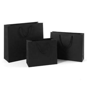 China Handmade Custom Print Logo Paper Cardboard Shopping Retail Carry Bag for Luxury Garments supplier