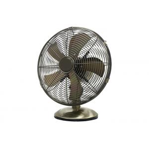 12" Electric Retro Table Fan Vintage 3 Speed Oscillating Oil Rubbed Bronze