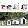 Outdoor Large Plastic Dog House Cubby House Pet Products, plastic foldable pet