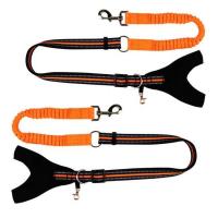 China Fashion Dog Collars And Leashes With Elastic Extended Retractable Nylon Braided Rope on sale