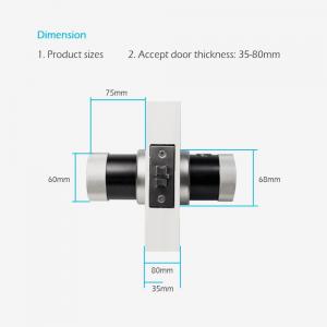 Using Bluetooth To Control Smart Fingerprint Lock , Smart Home Door Lock By Mobile App