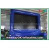 Large Inflatable Movie Screen Blue Inflatable Outdoor Movie Screen Customized