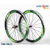 China 50mm Clincher Bicycle Aluminum Road Bike Wheels With Mrcarbon Logo wholesale