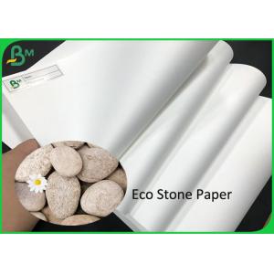 China SGS Approved Eco Material White SP Paper 120G 145G Matte Stone Paper Sheet supplier