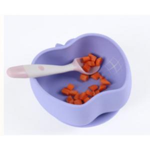 Food Grade Children'S Large Suction Cup Silicone Bowl Baby Integrated Anti Slip Supplementary Food Bowl