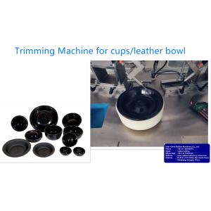 Case Study:Trimming machine for cups/leather bowl, Leather film leather bowl leather ring brake car brake diaphragm