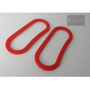 Red Color Shopping Bag Carry Handle , Plastic Handles For Bags 3.5cm Width