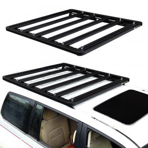 TOYOTA LC 200 Flat Roof Racks Lightweight Aluminum Alloy Tray with Backbone Mounting