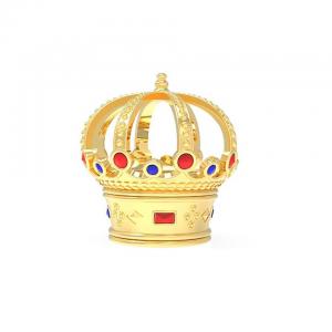 Gold Crown Metal Perfume Cap Silver Zinc Alloy Perfume Cap Free Design Provide Samples