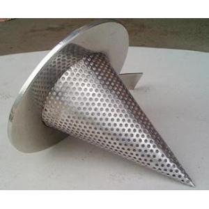 China 1/4'' Perforated Holes Conical Or Basket Type strainer Mounting Between Two Flanges supplier