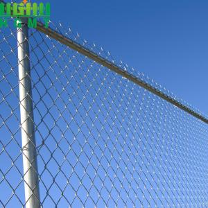China Black Chain Link Fabric Wire Mesh Farm Property Fence 6ft 7ft 8ft supplier