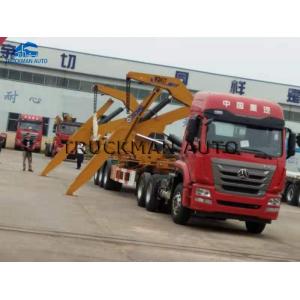 China TRUCKMAN  Side Lifter Trailer , Sidelifter Container Trailer With Xcmg Brand Crane supplier