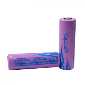China Vapcell INR20650 3000mAh 30A High Rate Discharge Battery 3.7V Lithium-ion rechargeable 20650 batteries wholesale wholesale