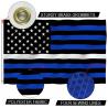 China Thin White Line Flag Custom Flag 3 X 5' Knitted Polyester Single Reverse wholesale