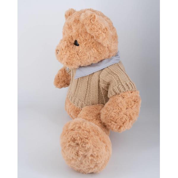 China Manufacturer Of Low MOQ Plush Teddy Bear Toys And Custom Logo Knitted Clothing wholesale