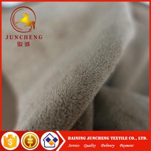 China 2017 hot sale 100 polyester faux suede fabric for shoe/sofa/garment supplier