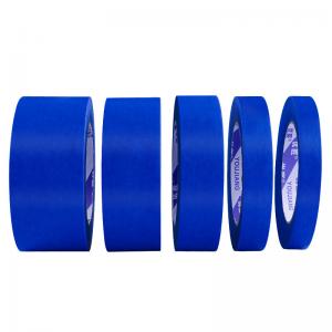 China Outdoor Blue Crepe Adhesive Tape Delicate Surface Masking Tape ODM supplier
