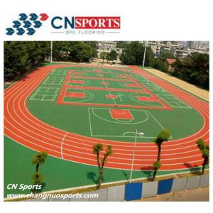 0.4Mpa Wear Resistant Synthetic Rubber Running Track For Stadium