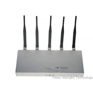 China Indoor 5 Antenna GPS Wireless Signal Jammer Cell Phone Blocking Device supplier