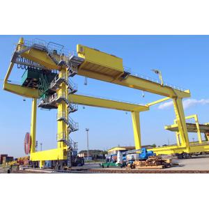 China 50T Movable Shipping Container Crane , RMG Rail Mounted Gantry Crane supplier