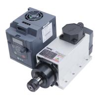 China 2.2KW ER20 Air Cooled Square Spindle With Flange Machine Tool Spindle Kit 2.2KW Inverter 80mm Clamp on sale