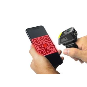 China High quality wireless finger ring barcode reader QR code scanner works with smart phone/PC/PDAs on sale