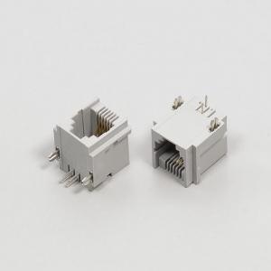 Single Female Ethernet Electronic Connectors , Phosphor Bronze Internet Cable Connector