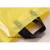 China Thickness 0.1mm Yellow PE Die Cutting Hand Bags wholesale