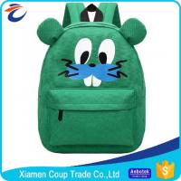 China Unisex Canvas Book Primary School Bag Kids Cartoon School Backpacks on sale