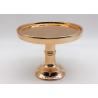 Electroplated Ceramic Cake Stand Rose Gold Color For Wedding And Party