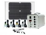 20W mini  solar power lighting kits, DC12V output and 5V USB charging for solar lighting