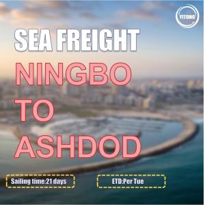China COSCO Liner Export  Ocean Cargo Logistics From Ningbo To Ashdod Israel Direct Sailing supplier